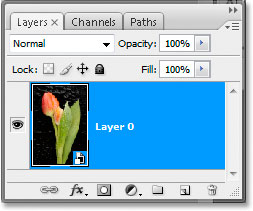 Layer converted into a smart object