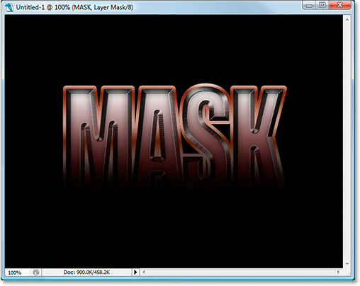 The Layer Styles are now behaving as expected with the mask