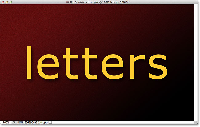 Original Photoshop text. Image &copy; 2011 Photoshop Essentials.com.
