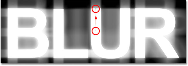 Drawing a reflected gradient in Photoshop. Image &copy; 2011 Photoshop Essentials.com.