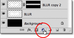 Photoshop New Adjustment Layer icon. Image &copy; 2011 Photoshop Essentials.com.