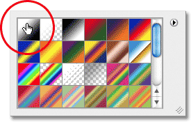 Photoshop Gradient Picker. Image &copy; 2011 Photoshop Essentials.com.