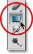 Photoshop Gradient Tool. Image &copy; 2011 Photoshop Essentials.com.
