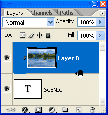Adobe Photoshop Text Effects: Creating a clipping mask in the Layers palette