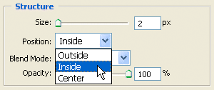 Adobe Photoshop Text Effects: Changing some stroke options