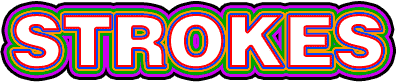 Adobe Photoshop Text Effects: Text with six strokes