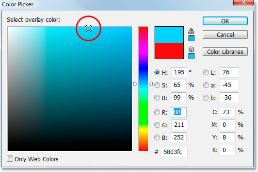 Photoshop's Color Picker.