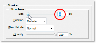 Increasing the Stroke size to 6 pixels.