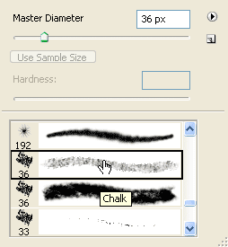 Adobe Photoshop Text Effects: The Brush Preset Picker