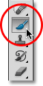 Selecting the Brush Tool from the Tools panel in Photoshop. Image &copy; 2011 Photoshop Essentials.com