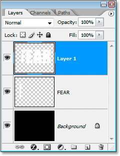 Adobe Photoshop Text Effects: Cutting the selection onto a new layer.