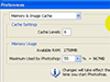 Setting Preferences - Memory & Image Cache