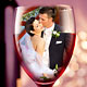 Wedding Couple in Wine Glass - Photoshop Tutorial