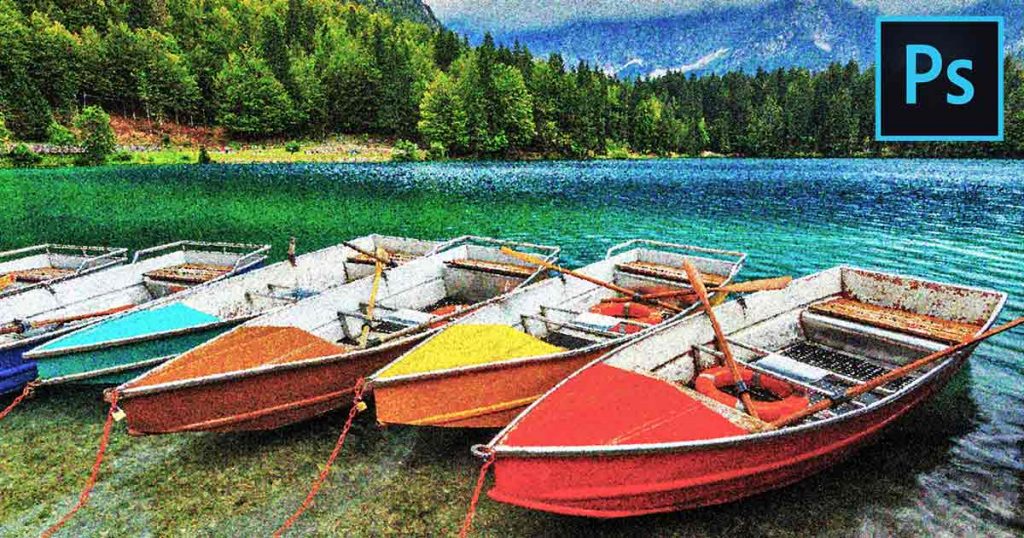 Photoshop Pointillism Painting Effect