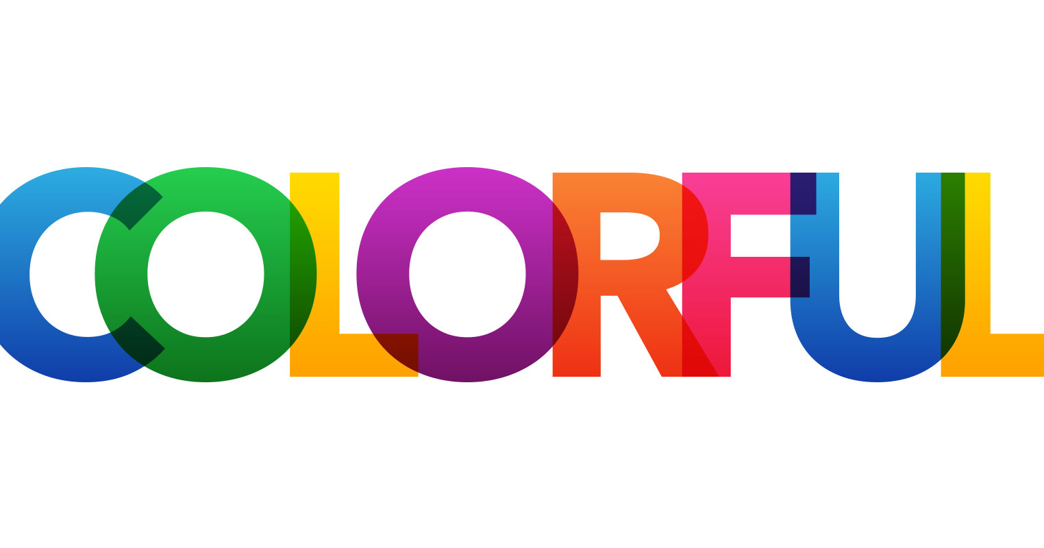 Colorful text