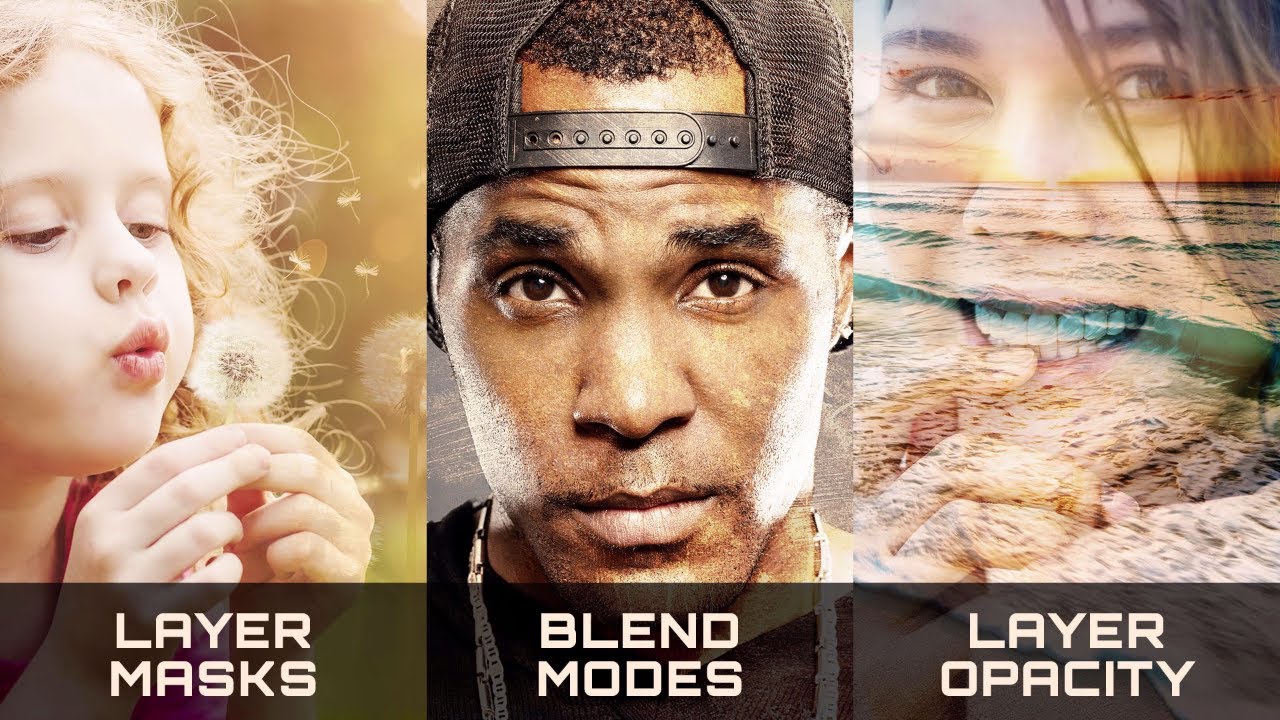 3 ways to blend two images together in photoshop