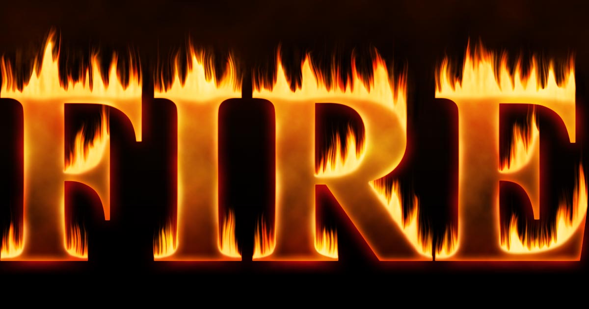 Flaming Hot Fire Text In Photoshop