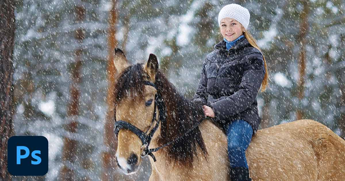 how to add snow falling in photoshop