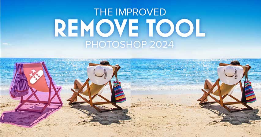 How to use the improved Remove Tool in Photoshop 2024 tutorial