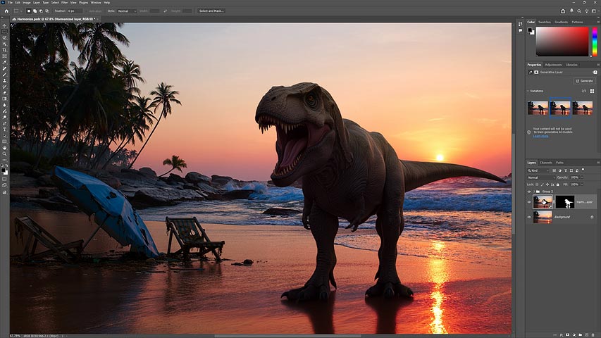 How to make complex selections instantly in the Photoshop beta